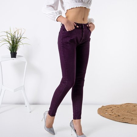 Фиолетовые женские брюки