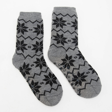 Мужские носки с зимними узорами