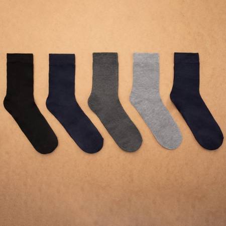Мужские разноцветные носки до щиколотки, 5 шт. В упаковке - Носки