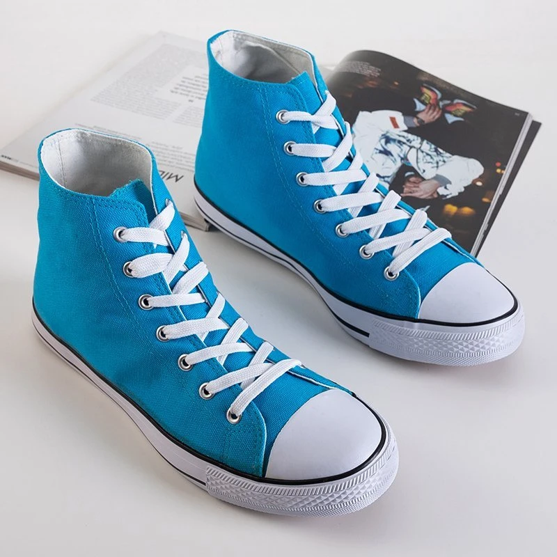 OUTLET Высокие мужские кроссовки синие Mishay - Обувь