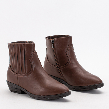 Темно-коричневые женские ботинки Krif