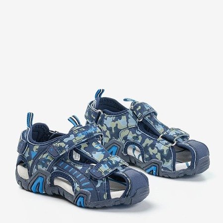 темно-синие камуфляжные сандалии для мальчиков Berti - Обувь