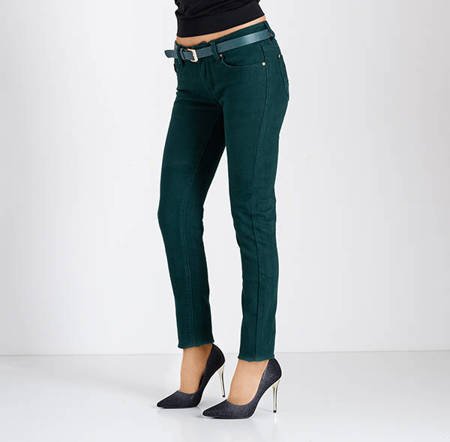 зеленые женские брюки с заниженной талией - Одежда