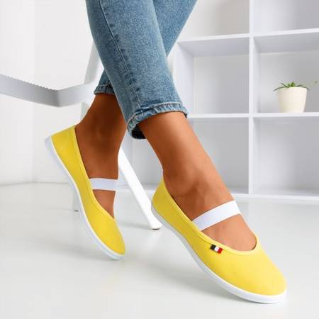 Желтые женские мокасины Pruna - Обувь