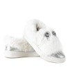 Белые слипоны с мехом Manifik - Обувь