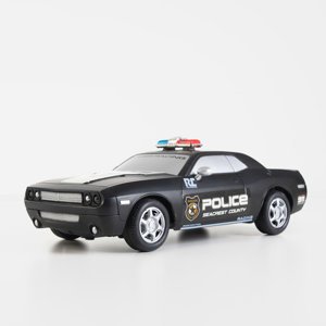 Черная полицейская машина с дистанционным управлением
