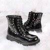 Черные детские лакированные ботинки Ethna - Обувь