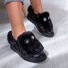 Черные мокасины с мехом Manifik - Обувь