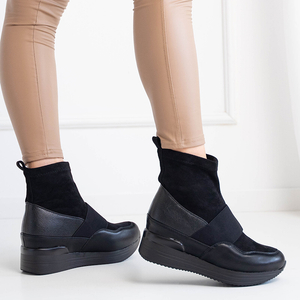 Черные женские ботинки в спортивном стиле Keledi