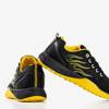 Черные женские спортивные туфли с желтыми вставками Firess - Обувь