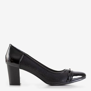 Черные женские туфли на каблуках Anetti