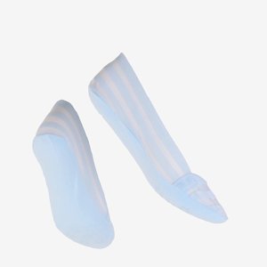 Голубые женские следки в полоску - Шкарпетки