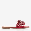 Красные тапочки с орнаментом Молли - Обувь