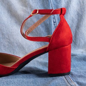 Красные женские туфли на каблуках Nadie