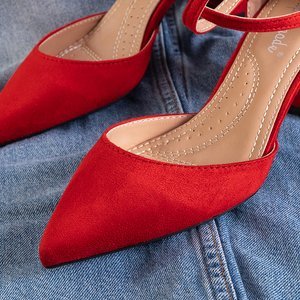 Красные женские туфли на каблуках Nadie