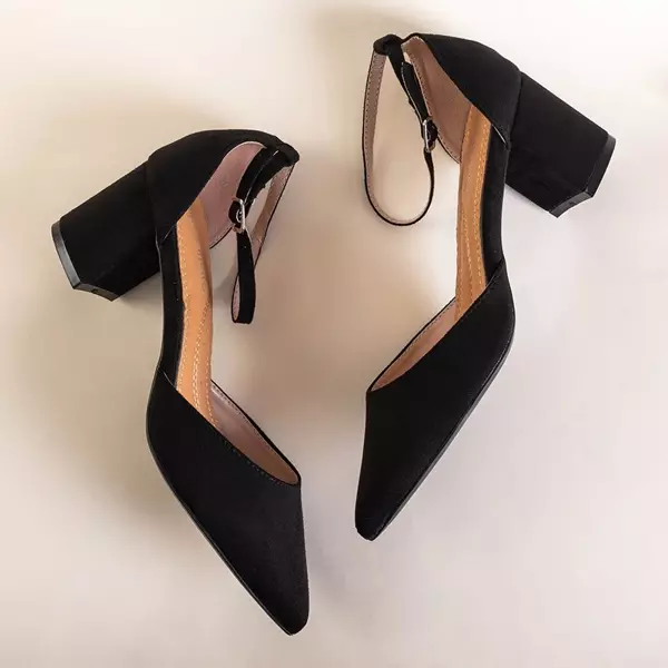 OUTLET Черные женские сандалии на посту Румила - Обувь