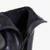OUTLET Черные женские сапоги на столбе с декоративной молнией Сантьяго - Обувь