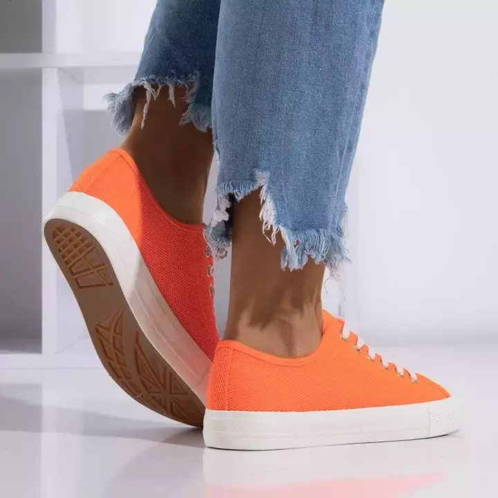 OUTLET Neon оранжевые женские кроссовки Vatoa - Обувь