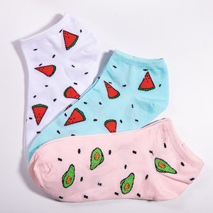 Разноцветные женские носки, набор из 3-х пар