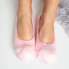 Розовые женские тапочки с меховым помпоном Rebeka - Обувь