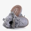 Серые детские походные ботинки на шнуровке Amethyst - Обувь