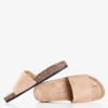 Светло-коричневые женские тапочки от Ratia - Обувь