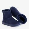 Утепленные женские зимние ботинки темно-синего цвета от Tali - Обувь