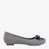 Женская серая резиновая мелисса на скрытом каблуке-танкетке Rasilia - Обувь