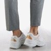 Женские белые кроссовки с голографическими вставками Survive - Обувь