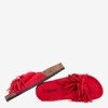Женские красные тапочки с бахромой Amassa - Обувь