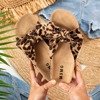 Женские сандалии с леопардовым бантом Солнце и веселье - Обувь