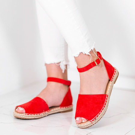 Червоні еспадрільї з королівським кроєм - Взуття