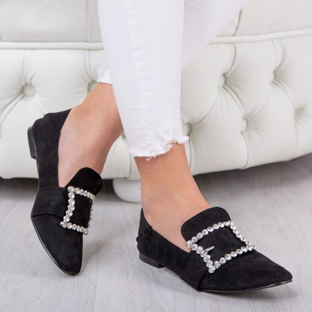 Чорні мокасини з оздобленням Morandi - Взуття