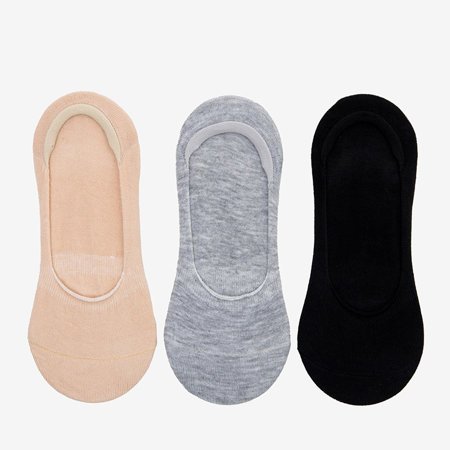 Різнокольорові жіночі шкарпетки, набір з 3-х пар - Шкарпетки