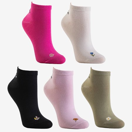 Різнокольорові жіночі шкарпетки, набір з 5 пар