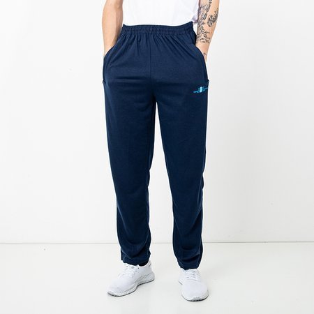 Темно-сині чоловічі спортивні штани