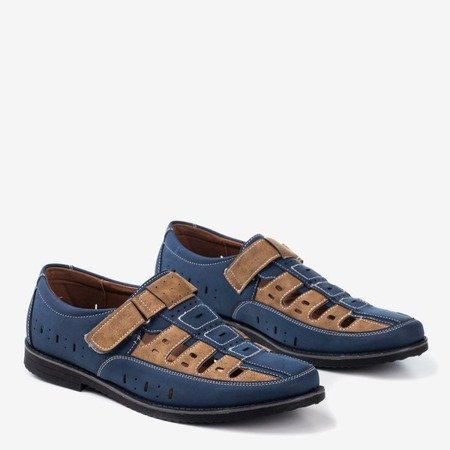 Темно-сині та коричневі чоловічі туфлі Lenni - Взуття