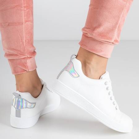 Жіночі кросівки Oxana білі та срібні - Взуття
