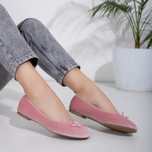 Балетки з еко -замші Pink Batari - Взуття