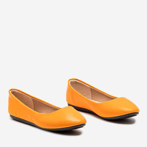 Балетки з екошкіри Falo помаранчеві - Взуття