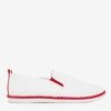 Білі ковзання - на кросівки з червоними вставками Clogsi - Взуття 1