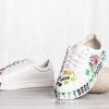 Білі кросівки з кольоровим принтом Judi - Взуття
