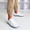 Білі жіночі кросівки з голографічною вставкою Domera - Взуття 1