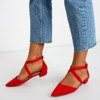 Червоні босоніжки на низьких підборах Філадельфія - Взуття 1