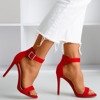 Червоні босоніжки на високому каблуці Suella - Взуття 1