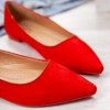 Червоні туфлі-балерини з носом Revissel - Взуття 1