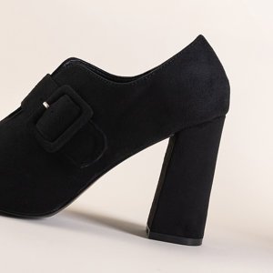 Чорне жіноче взуття на підборах Erline