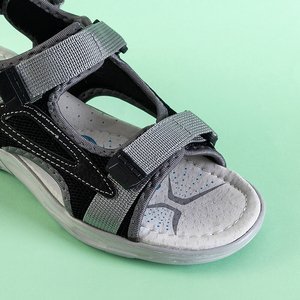 Чорні дитячі сандалі на липучках Asitop