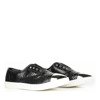 Чорні кросівки з металевим носком Kelilah - Взуття
