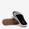 Чорні прозорі шльопанці з цирконами Noumeia - Взуття 1